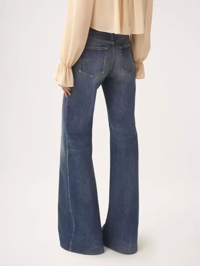 High-Rise-Flare-Jeans aus Denim High-Rise-Flare-Jeans aus Denim