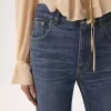 High-Rise-Flare-Jeans aus Denim High-Rise-Flare-Jeans aus Denim