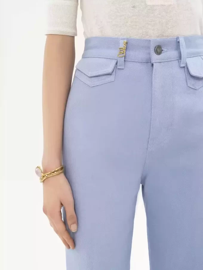 High-Rise-Flare-Jeans aus Denim High-Rise-Flare-Jeans aus Denim