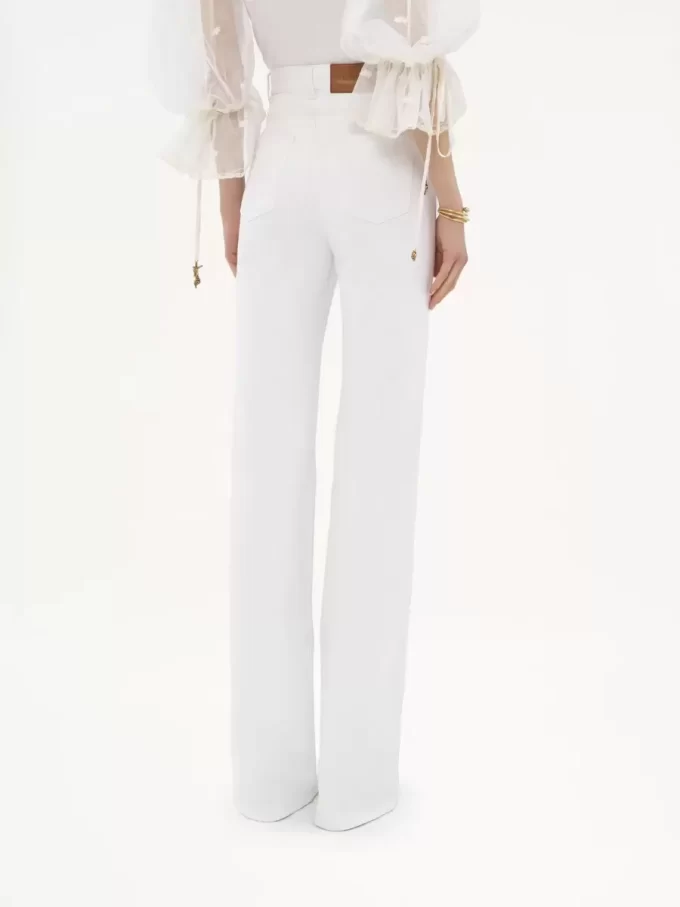 High-Rise-Flare-Jeans aus Denim High-Rise-Flare-Jeans aus Denim