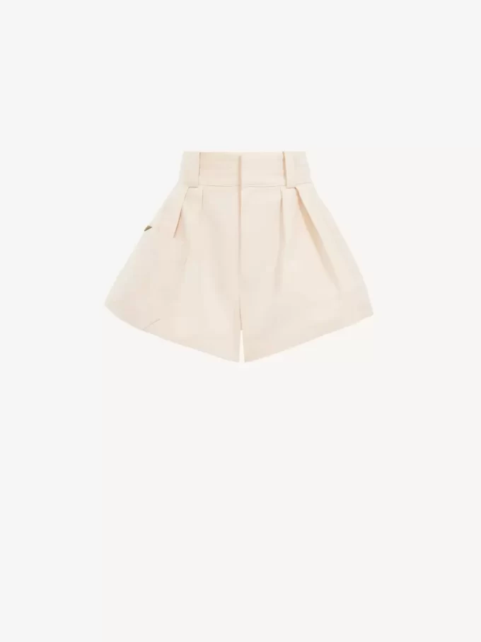 High-Rise-Mini-Shorts aus Baumwoll-Canvas High-Rise-Mini-Shorts aus Baumwoll-Canvas