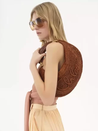 Hobo-Tasche „Summer Banana“ aus Bast