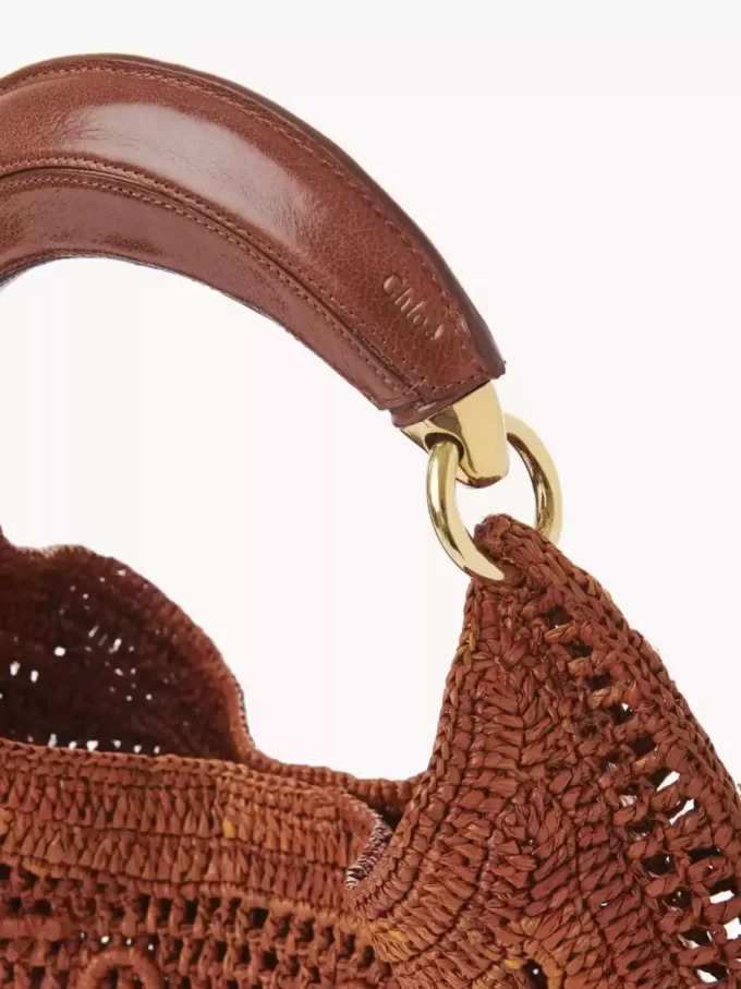 Hobo-Tasche „Summer Banana“ aus Bast Hobo-Tasche „Summer Banana“ aus Bast
