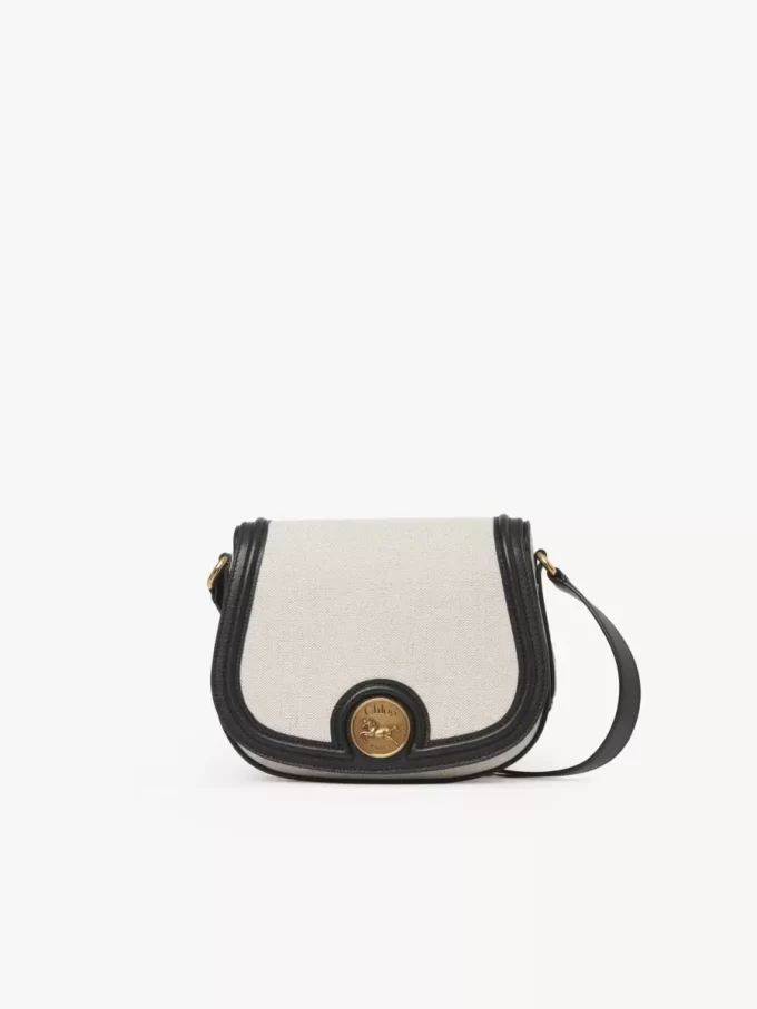 Horse Medal Satteltasche aus Canvas und genarbtem Leder Horse Medal Satteltasche aus Canvas und genarbtem Leder