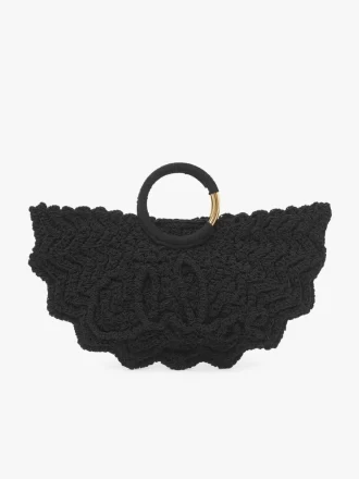 Kleine Armband-Paravent-Einkaufstasche aus Häkelarbeit