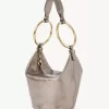 Kleine Bracelet-Handtasche aus metallisiertem Leder Kleine Bracelet-Handtasche aus metallisiertem Leder