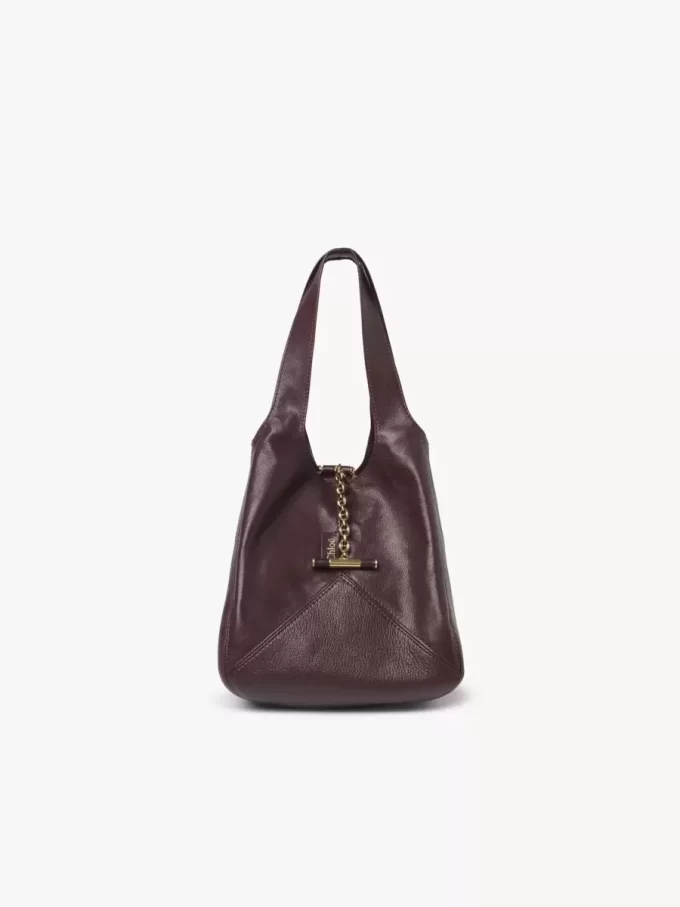 Kleine Chloé Balloon Tasche aus genarbtem Leder Kleine Chloé Balloon Tasche aus genarbtem Leder