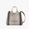 Kleine Chloé Carry-Einkaufstasche aus Canvas Kleine Chloé Carry-Einkaufstasche aus Canvas