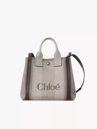 Kleine Chloé Carry-Einkaufstasche aus Canvas