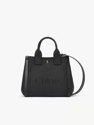 Kleine Chloé Carry-Einkaufstasche aus Canvas