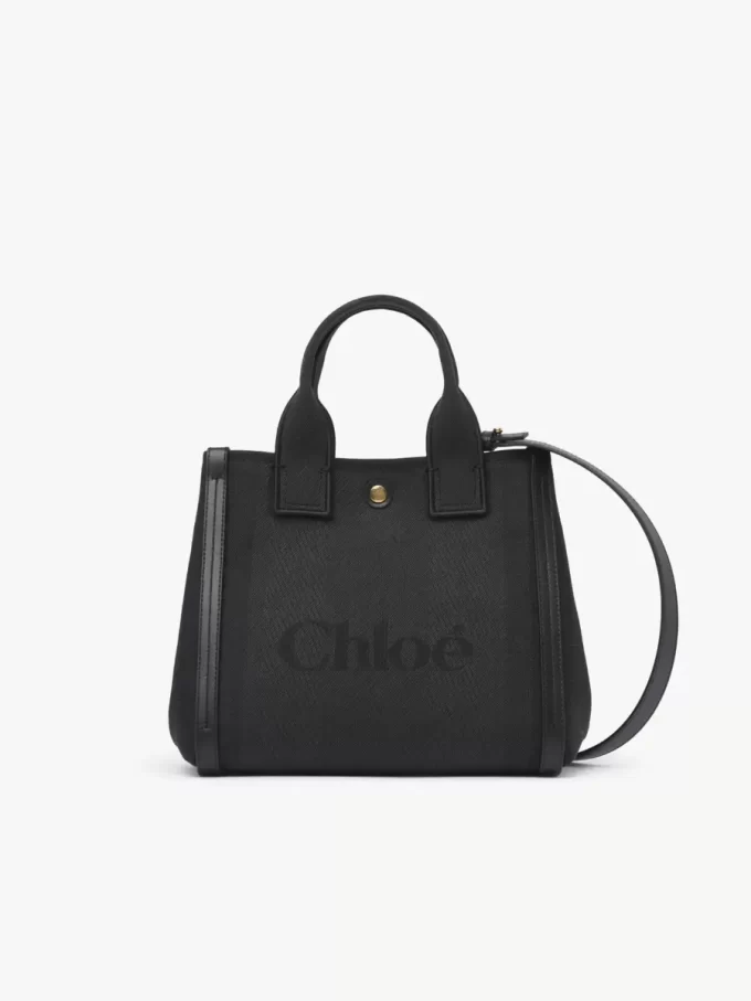 Kleine Chloé Carry-Einkaufstasche aus Canvas Kleine Chloé Carry-Einkaufstasche aus Canvas