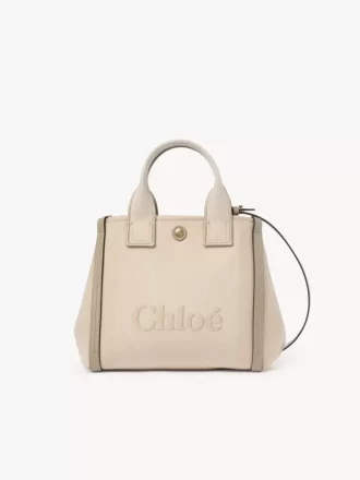 Kleine Chloé Carry-Einkaufstasche aus Canvas Kleine Chloé Carry-Einkaufstasche aus Canvas