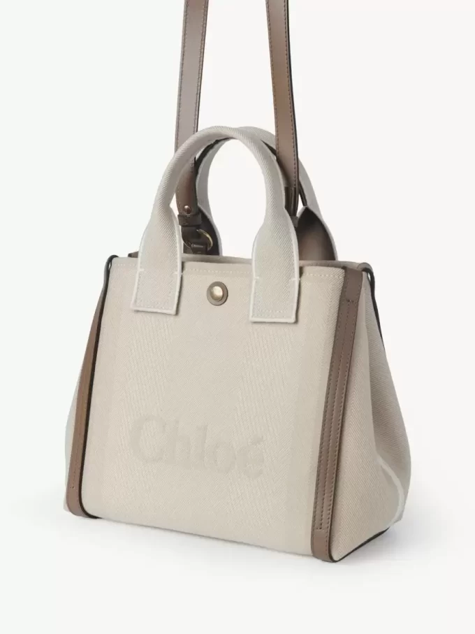 Kleine Chloé Carry-Einkaufstasche aus Canvas Kleine Chloé Carry-Einkaufstasche aus Canvas