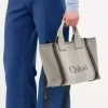 Kleine Chloé Carry-Einkaufstasche aus Canvas Kleine Chloé Carry-Einkaufstasche aus Canvas