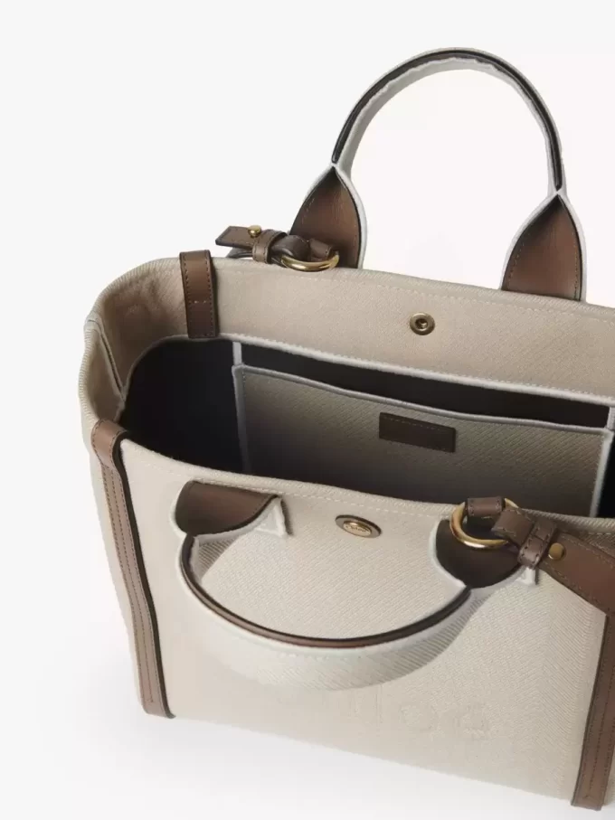 Kleine Chloé Carry-Einkaufstasche aus Canvas Kleine Chloé Carry-Einkaufstasche aus Canvas