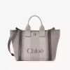 Kleine Chloé Carry-Einkaufstasche aus Canvas Kleine Chloé Carry-Einkaufstasche aus Canvas
