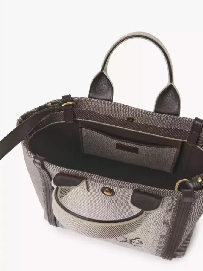 Kleine Chloé Carry-Einkaufstasche aus Canvas Kleine Chloé Carry-Einkaufstasche aus Canvas