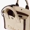 Kleine Chloé Carry-Einkaufstasche aus Fasern mit Basteffekt Kleine Chloé Carry-Einkaufstasche aus Fasern mit Basteffekt