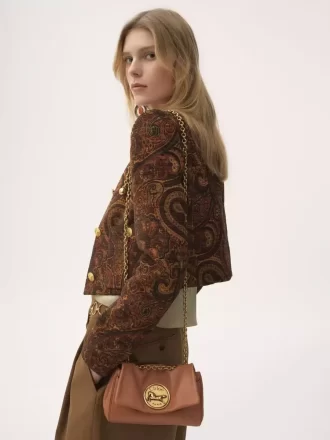 Kleine Chloé Heritage Umhängetasche aus genarbtem Leder