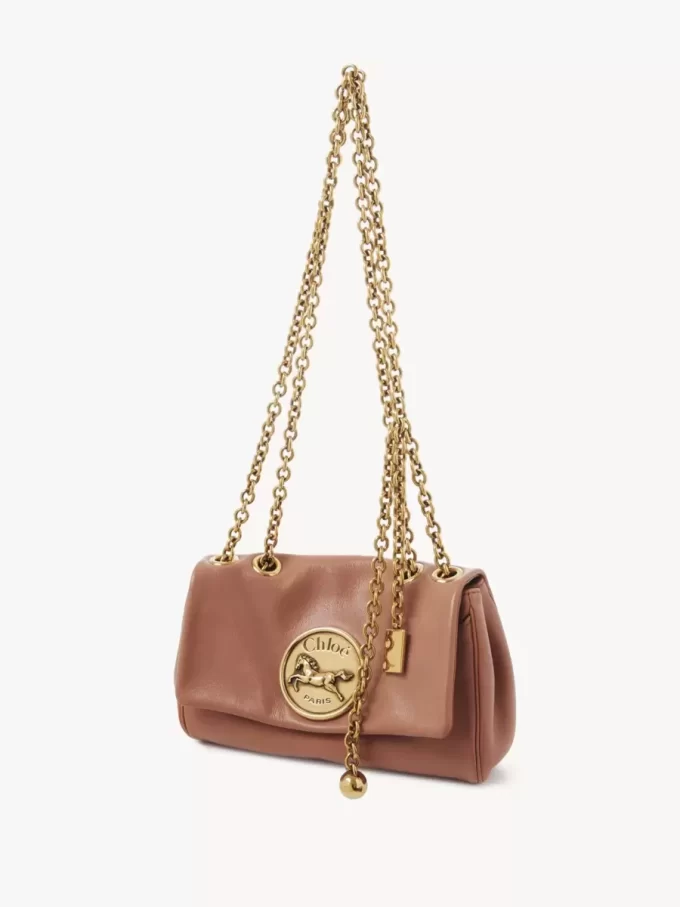 Kleine Chloé Heritage Umhängetasche aus genarbtem Leder Kleine Chloé Heritage Umhängetasche aus genarbtem Leder