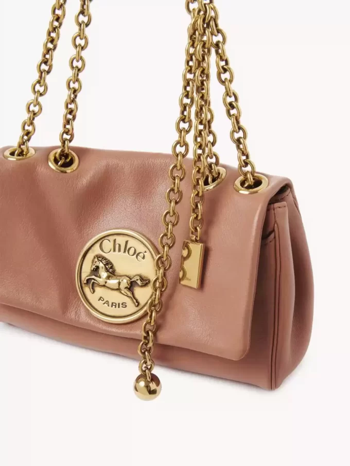Kleine Chloé Heritage Umhängetasche aus genarbtem Leder Kleine Chloé Heritage Umhängetasche aus genarbtem Leder