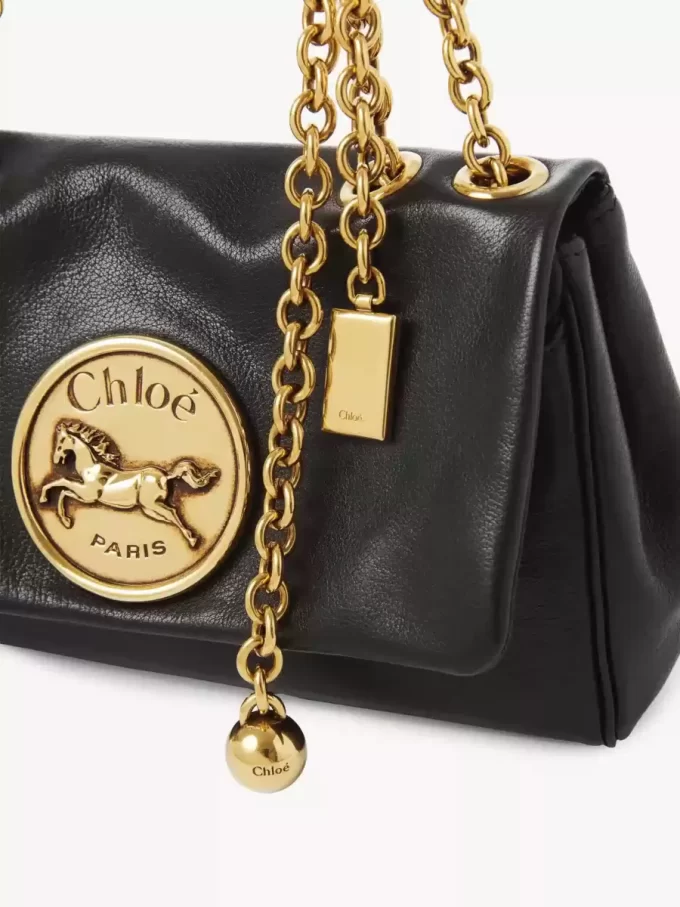 Kleine Chloé Heritage Umhängetasche aus genarbtem Leder Kleine Chloé Heritage Umhängetasche aus genarbtem Leder