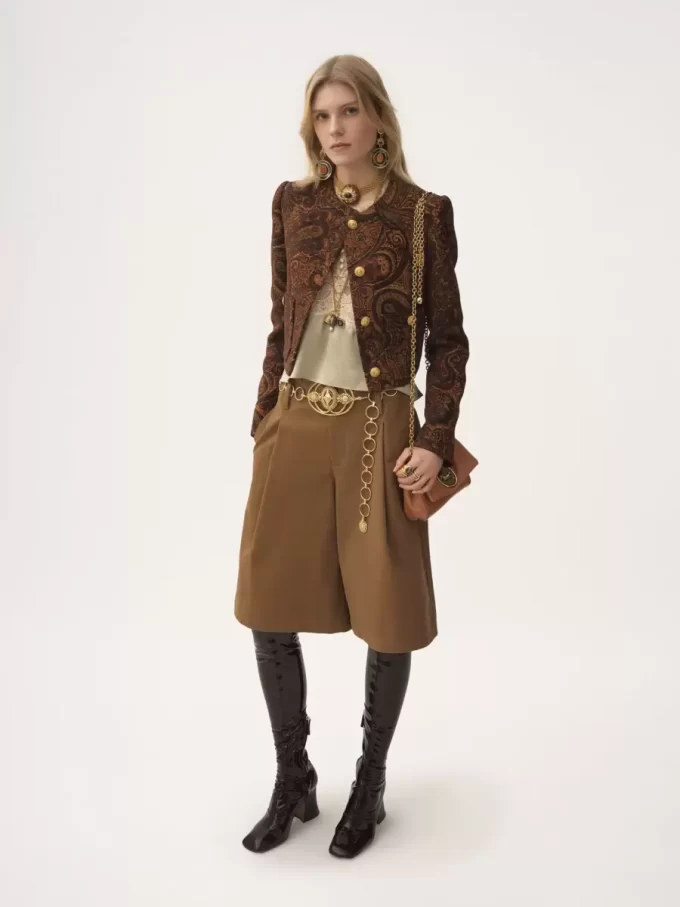 Kleine Chloé Heritage Umhängetasche aus genarbtem Leder Kleine Chloé Heritage Umhängetasche aus genarbtem Leder