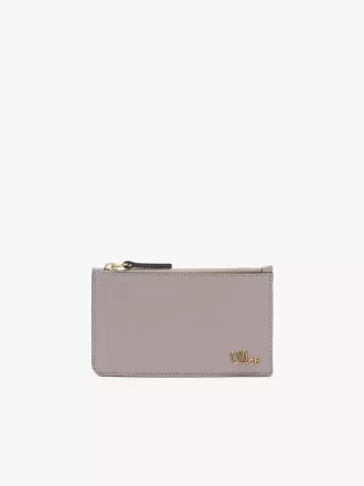 Kleine Chloé Iconic Geldbörse mit Kartenfächern aus glänzendem Leder