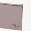 Kleine Chloé Iconic Geldbörse mit Kartenfächern aus glänzendem Leder