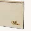 Kleine Chloé Iconic Geldbörse mit Kartenfächern aus Leder mit Kroko-Effekt