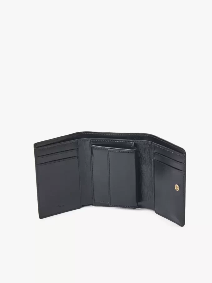 Kleine Chloé Iconic Trifold aus Leder mit Kroko-Effekt