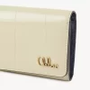 Kleine Chloé Iconic Trifold aus Leder mit Kroko-Effekt