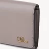 Kleine Chloé Iconic Trifold mit Münzfach aus glänzendem Leder