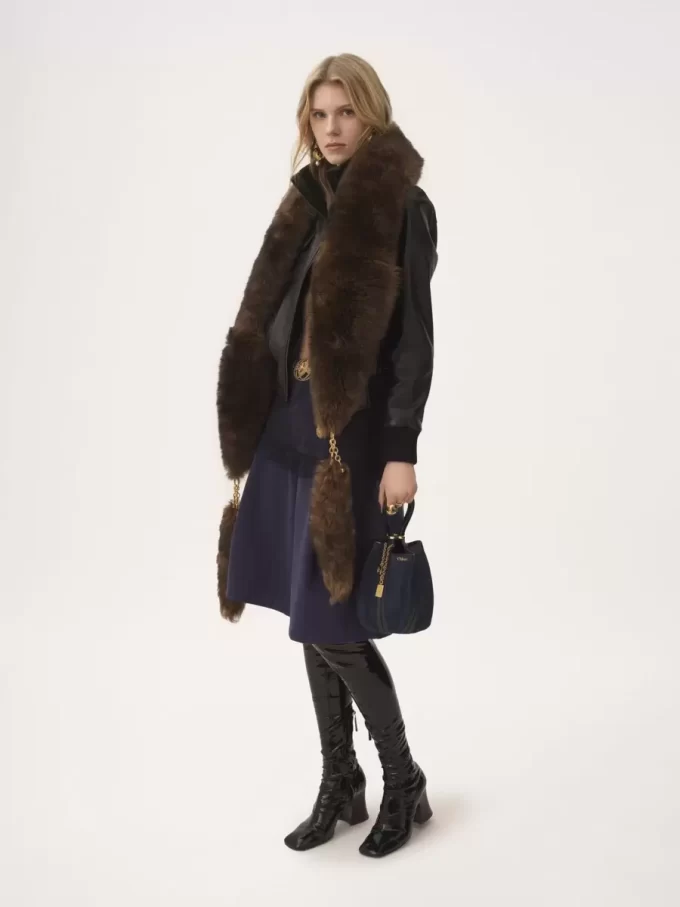 Kleine Chloé Spin-Einkaufstasche aus Denim Kleine Chloé Spin-Einkaufstasche aus Denim