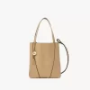 Kleine Chloé Spin Tote Bag aus genarbtem Leder Kleine Chloé Spin Tote Bag aus genarbtem Leder