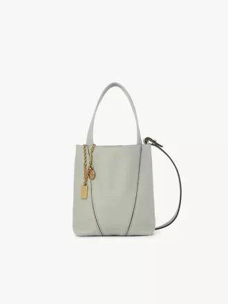 Kleine Chloé Spin Tote Bag aus genarbtem Leder Kleine Chloé Spin Tote Bag aus genarbtem Leder