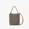 Kleine Chloé Spin Tote Bag aus genarbtem Leder