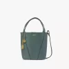Kleine Chloé Spin Tote Bag aus genarbtem Leder