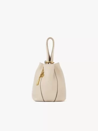 Kleine Chloé Spin Tote Bag aus genarbtem Leder Kleine Chloé Spin Tote Bag aus genarbtem Leder