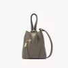Kleine Chloé Spin Tote Bag aus genarbtem Leder