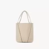 Kleine Chloé Spin Tote Bag aus genarbtem Leder Kleine Chloé Spin Tote Bag aus genarbtem Leder
