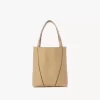 Kleine Chloé Spin Tote Bag aus genarbtem Leder Kleine Chloé Spin Tote Bag aus genarbtem Leder