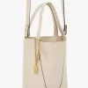 Kleine Chloé Spin Tote Bag aus genarbtem Leder Kleine Chloé Spin Tote Bag aus genarbtem Leder