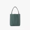 Kleine Chloé Spin Tote Bag aus genarbtem Leder