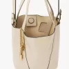Kleine Chloé Spin Tote Bag aus genarbtem Leder Kleine Chloé Spin Tote Bag aus genarbtem Leder