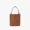 Kleine Chloé Spin Tote Bag aus genarbtem Leder