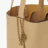 Kleine Chloé Spin Tote Bag aus genarbtem Leder Kleine Chloé Spin Tote Bag aus genarbtem Leder