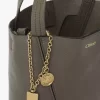 Kleine Chloé Spin Tote Bag aus genarbtem Leder
