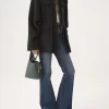 Kleine Chloé Spin Tote Bag aus genarbtem Leder