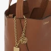 Kleine Chloé Spin Tote Bag aus genarbtem Leder